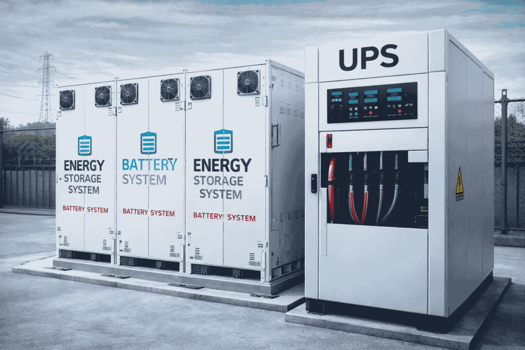 Grid energy storage UPS